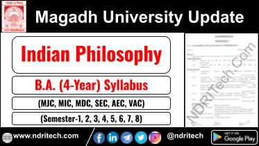 Magadh University BA Indian Philosophy New Syllabus Sem- 1 2 3 4 5 6 7 8