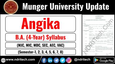 Munger University BA Angika New Syllabus Sem- 1 2 3 4 5 6 7 8