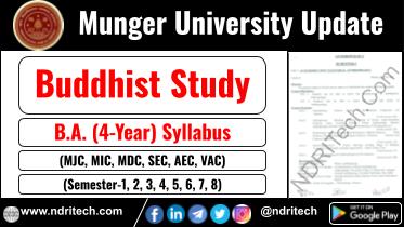Munger University BA Buddhist Study New Syllabus Sem- 1 2 3 4 5 6 7 8