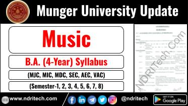 Munger University BA Music New Syllabus Sem- 1 2 3 4 5 6 7 8
