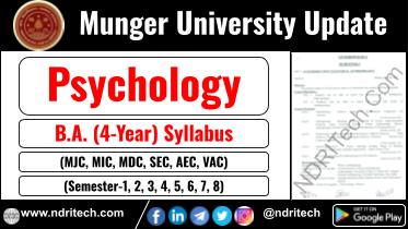 Munger University BA Psychology New Syllabus Sem- 1 2 3 4 5 6 7 8