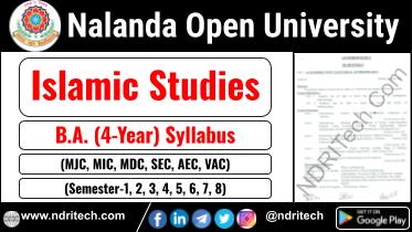 NOU BA Islamic Studies New Syllabus Sem- 1 2 3 4 5 6 7 8