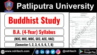 Patliputra University BA Buddhist Study New Syllabus Sem- 1 2 3 4 5 6 7 8