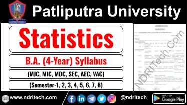 Patliputra University BA Statistics New Syllabus Sem- 1 2 3 4 5 6 7 8