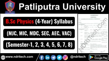 Patliputra University BSc Physics New Syllabus Sem- 1 2 3 4 5 6 7 8