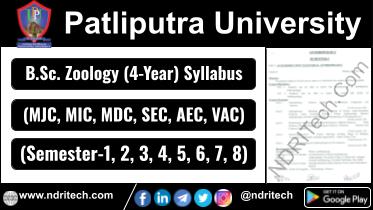 Patliputra University BSc Zoology New Syllabus Sem-1 2 3 4 5 6 7 8