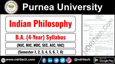 Purnea University BA Indian Philosophy New Syllabus Sem- 1 2 3 4 5 6 7 8