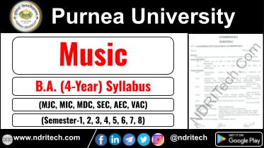 Purnea University BA Music New Syllabus Sem- 1 2 3 4 5 6 7 8