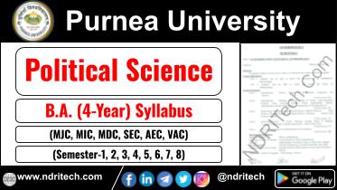 Purnea University BA Political Science New Syllabus Sem- 1 2 3 4 5 6 7 8