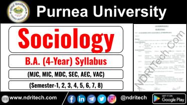 Purnea University BA Sociology New Syllabus Sem- 1 2 3 4 5 6 7 8