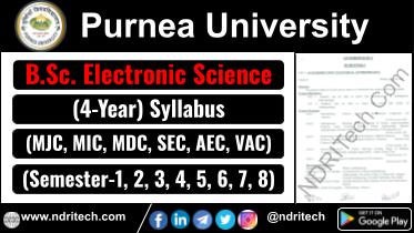 Purnea University BSc Electronic Science New Syllabus Sem- 1 2 3 4 5 6 7 8
