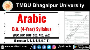 TMBU BA Arabic New Syllabus Sem- 1 2 3 4 5 6 7 8