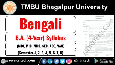 TMBU BA Bengali New Syllabus Sem- 1 2 3 4 5 6 7 8