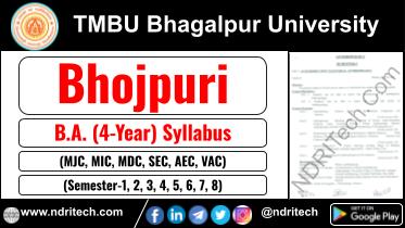 TMBU BA Bhojpuri New Syllabus Sem- 1 2 3 4 5 6 7 8