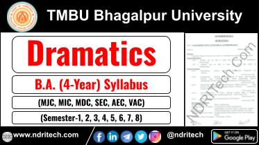 TMBU BA Dramatics New Syllabus Sem- 1 2 3 4 5 6 7 8
