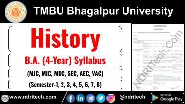 TMBU BA History New Syllabus Sem- 1 2 3 4 5 6 7 8