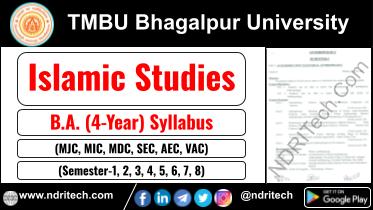 TMBU BA Islamic Studies New Syllabus Sem- 1 2 3 4 5 6 7 8