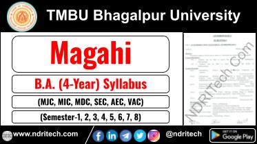 TMBU BA Magahi New Syllabus Sem- 1 2 3 4 5 6 7 8