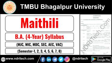 TMBU BA Maithili New Syllabus Sem- 1 2 3 4 5 6 7 8