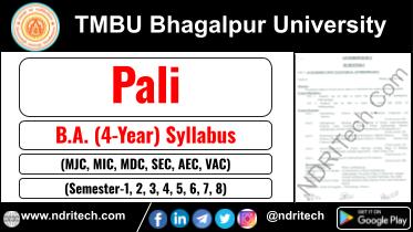 TMBU BA Pali New Syllabus Sem- 1 2 3 4 5 6 7 8