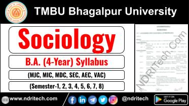 TMBU BA Sociology New Syllabus Sem- 1 2 3 4 5 6 7 8