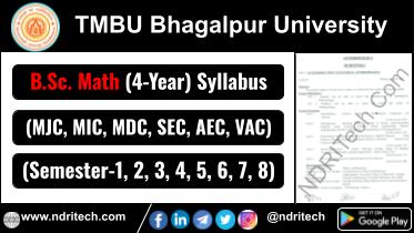 TMBU BSc Mathematics New Syllabus Sem-1 2 3 4 5 6 7 8