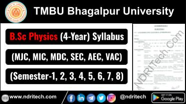 TMBU BSc Physics New Syllabus Sem- 1 2 3 4 5 6 7 8