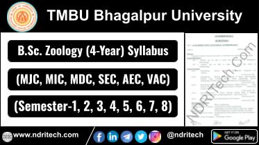 TMBU BSc Zoology New Syllabus Sem-1 2 3 4 5 6 7 8