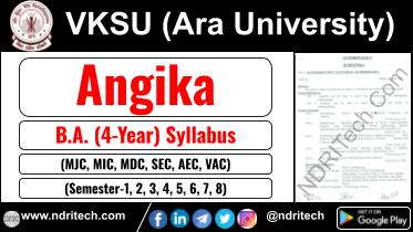 VKSU BA Angika New Syllabus Sem- 1 2 3 4 5 6 7 8