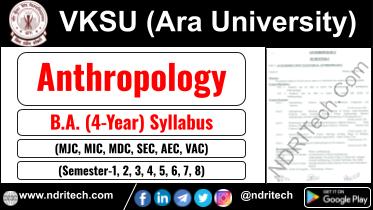 VKSU BA Anthropology New Syllabus Sem- 1 2 3 4 5 6 7 8