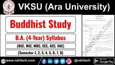 VKSU BA Buddhist Study New Syllabus Sem- 1 2 3 4 5 6 7 8