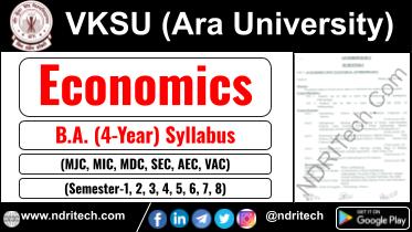 VKSU BA Economics New Syllabus Sem- 1 2 3 4 5 6 7 8
