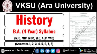 VKSU BA History New Syllabus Sem- 1 2 3 4 5 6 7 8
