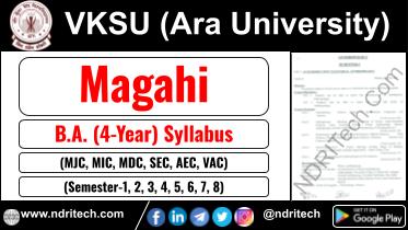 VKSU BA Magahi New Syllabus Sem- 1 2 3 4 5 6 7 8