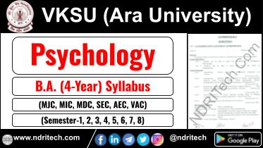 VKSU BA Psychology New Syllabus Sem- 1 2 3 4 5 6 7 8