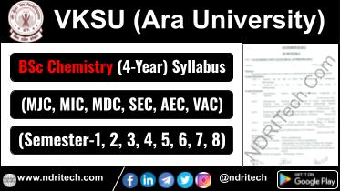 VKSU BSc Chemistry New Syllabus Sem- 1 2 3 4 5 6 7 8