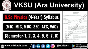 VKSU BSc Physics New Syllabus Sem- 1 2 3 4 5 6 7 8