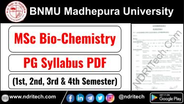 BNMU MSc Bio-Chemistry Syllabus Sem-1 2 3 4 Download Link
