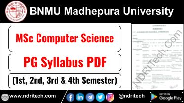 BNMU MSc Computer Science Syllabus Sem-1 2 3 4 Download Link