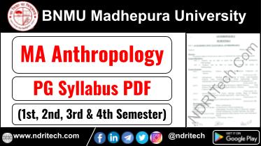 BNMU PG MA Anthropology Syllabus Sem-1 2 3 4 Download Link