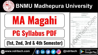 BNMU PG MA Magahi Syllabus Sem-1 2 3 4 Download Link