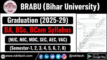 BRABU BA BSc BCom Syllabus 2025-29 Babasaheb Bhimrao Ambedkar Bihar University