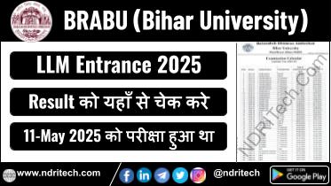 BRABU LLM Entrance Result 2025 Download Link
