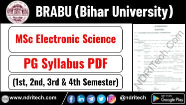 BRABU MSc Electronic Science Syllabus Sem-1 2 3 4 Download Link
