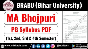 BRABU PG MA Bhojpuri Syllabus Sem-1 2 3 4 Download Link