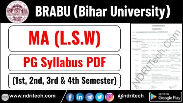 BRABU PG MA LSW Syllabus Sem-1 2 3 4 Download Link
