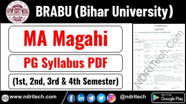 BRABU PG MA Magahi Syllabus Sem-1 2 3 4 Download Link