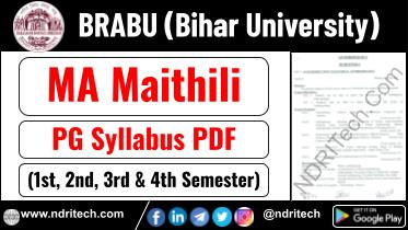 BRABU PG MA Maithili Syllabus Sem-1 2 3 4 Download Link