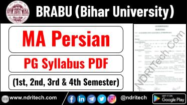 BRABU PG MA Persian Syllabus Sem-1 2 3 4 Download Link