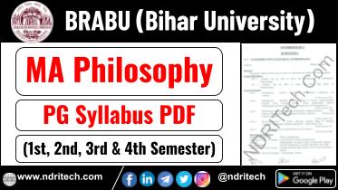 BRABU PG MA Philosophy Syllabus Sem-1 2 3 4 Download Link